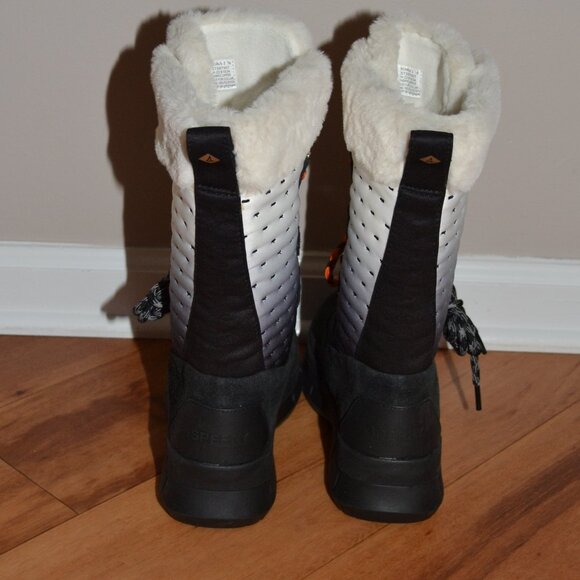Sperry Kittery Shibori Faux Fur Leather Winter Snow Calf Boots Size 7 NEW - Picture 5 of 11